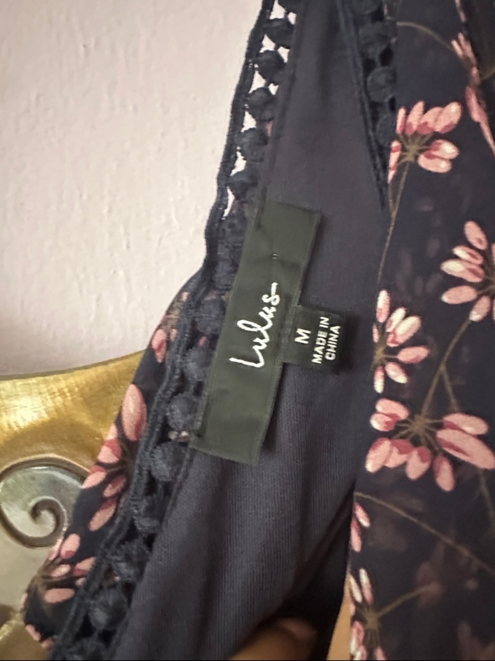 Lulu's Black Maxi Dress with Pink Floral Print - Picture 2 of 4
